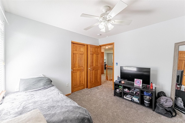 13180 Jasmine St, Thornton, CO 80602 - bedroom with carpet floors and ceiling fan