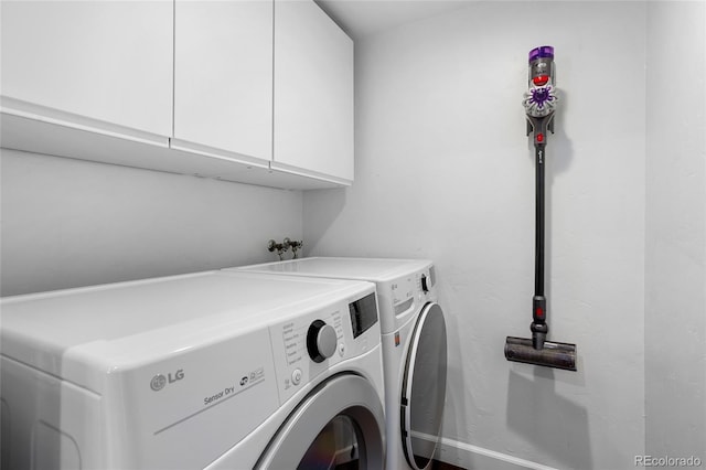 7968 S Trenton St, Centennial, CO 80112 - laundry room with cabinet space and washer and clothes dryer