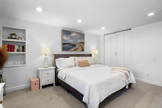 7968 S Trenton St, Centennial, CO 80112 - bedroom featuring light colored carpet, recessed lighting, and a closet