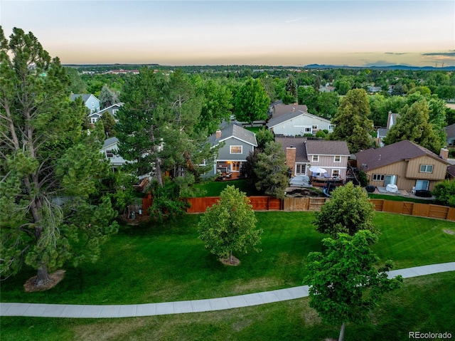 7968 S Trenton St, Centennial, CO 80112 - aerial view at dusk of a residential view