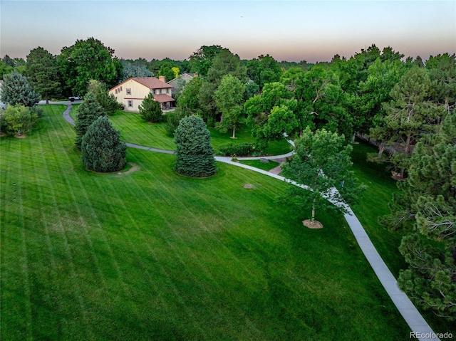 7968 S Trenton St, Centennial, CO 80112 - aerial view at dusk