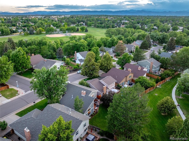 7968 S Trenton St, Centennial, CO 80112 - aerial perspective of suburban area