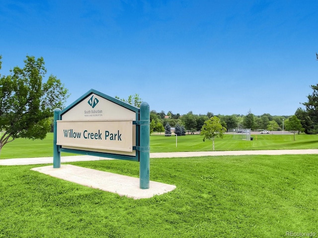 7968 S Trenton St, Centennial, CO 80112 - community sign featuring a yard