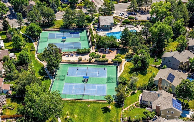 7968 S Trenton St, Centennial, CO 80112 - drone / aerial view of a pool