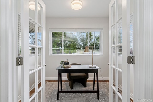 4003 Federal Blvd, Denver, CO 80211 - office area featuring french doors and baseboards