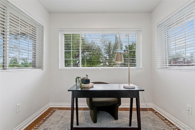 4003 Federal Blvd, Denver, CO 80211 - office with wood finished floors and baseboards