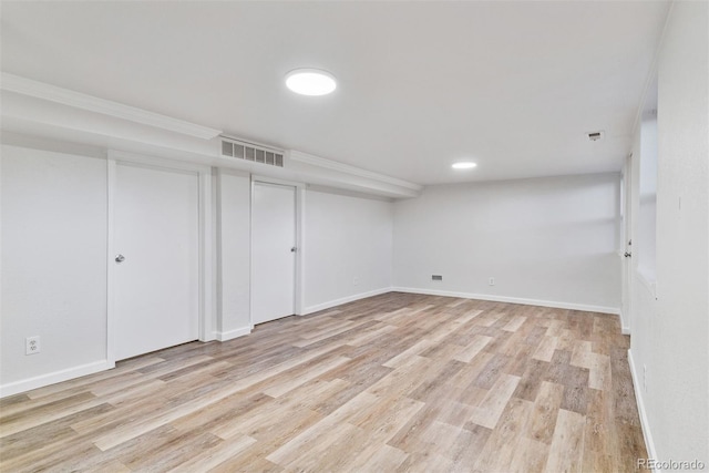 4003 Federal Blvd, Denver, CO 80211 - finished below grade area with light wood-style flooring and baseboards
