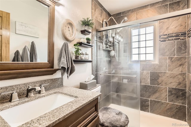 1141 Beech St, Fort Lupton, CO 80621 - full bath with a tile shower and vanity