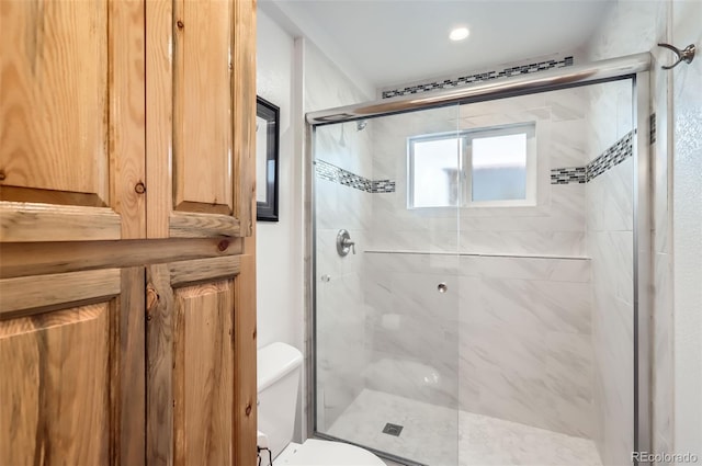 1141 Beech St, Fort Lupton, CO 80621 - bathroom featuring a stall shower and toilet