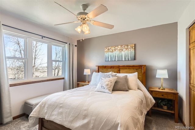 1141 Beech St, Fort Lupton, CO 80621 - bedroom featuring carpet floors, baseboards, and a ceiling fan