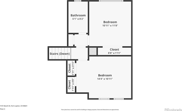 1141 Beech St, Fort Lupton, CO 80621 - floor plan / room layout