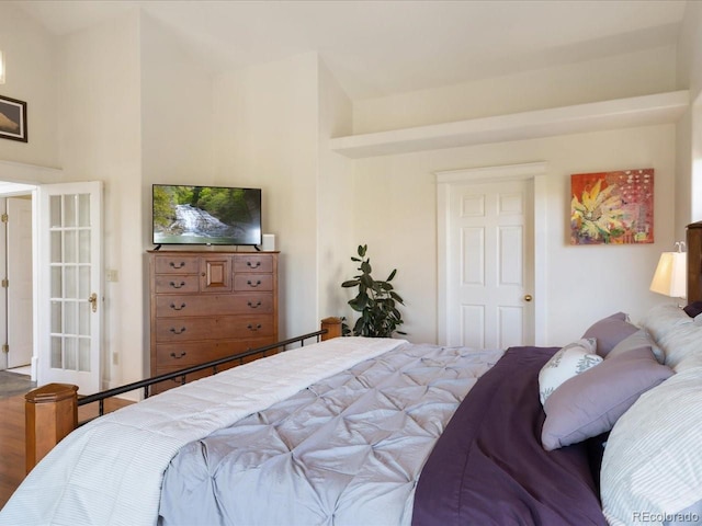 bedroom featuring hardwood / wood-style flooring