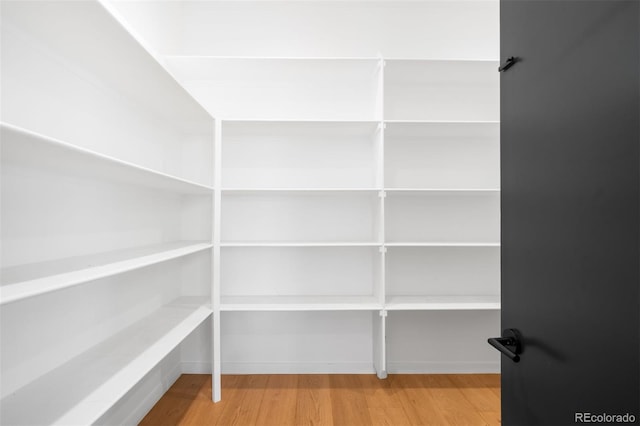 view of storage area