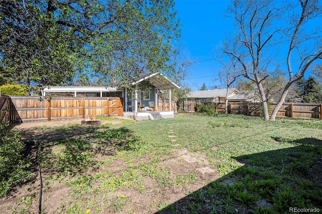 4196 S Pennsylvania St, Englewood, CO 80113 - view of yard featuring a fenced backyard