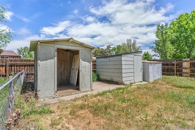 10911 W 44th Pl, Wheat Ridge, CO 80033 - view of shed featuring a fenced backyard