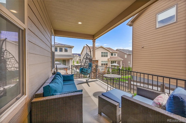 6335 E 143rd Dr, Thornton, CO 80602 - balcony featuring an outdoor living space and a residential view