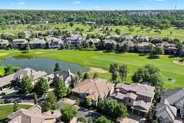 9151 E Harvard Ave, Denver, CO 80231 - aerial perspective of suburban area with a golf course and a large body of water