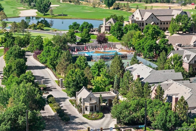 9151 E Harvard Ave, Denver, CO 80231 - drone / aerial view of a large body of water and a local golf course