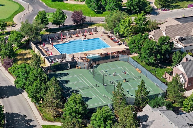 9151 E Harvard Ave, Denver, CO 80231 - aerial view of a pool