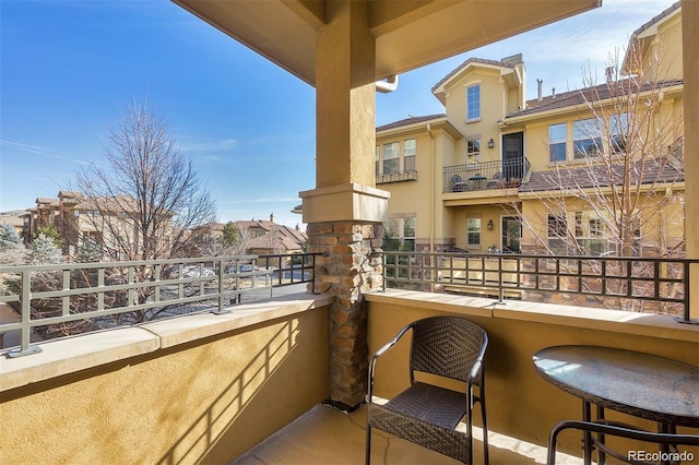 view of balcony