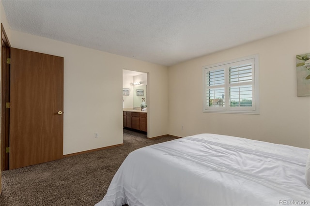 6119 Zenobia Ct, Arvada, CO 80003 - bedroom featuring carpet floors, a textured ceiling, and ensuite bathroom