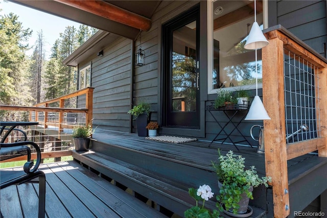 32663 Donna Dr, Conifer, CO 80433 - view of wooden terrace