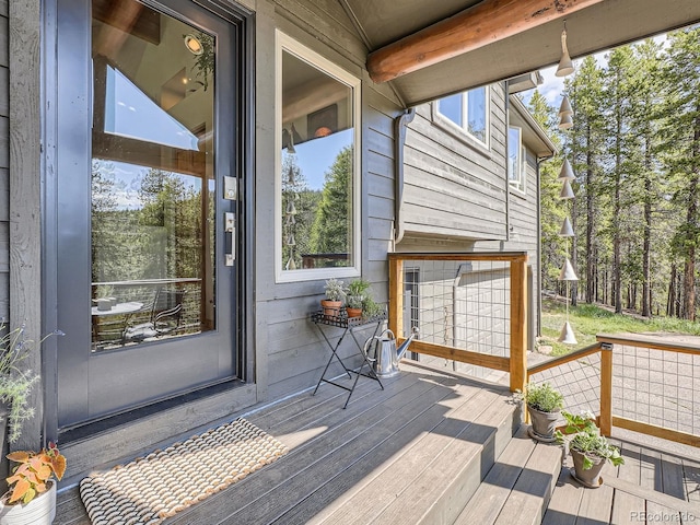 32663 Donna Dr, Conifer, CO 80433 - view of wooden terrace