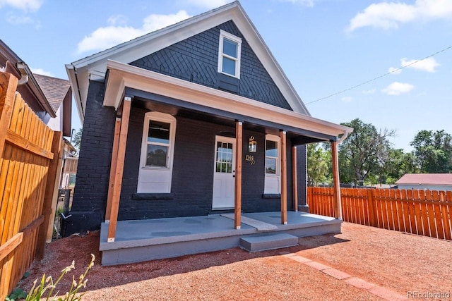 view of front of house with a porch