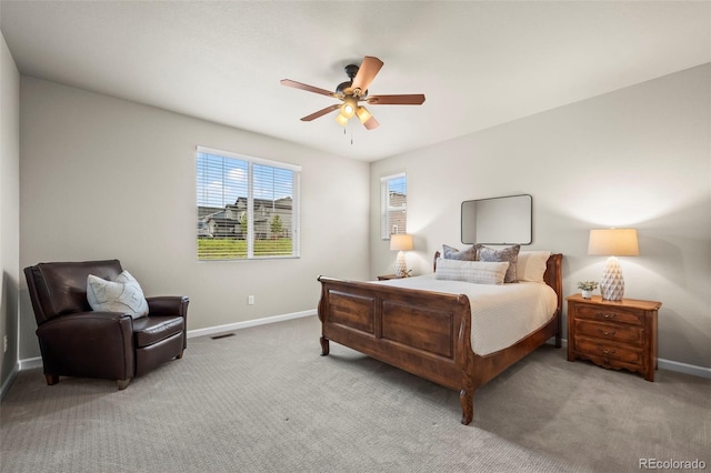 1677 Meagan Way, Erie, CO 80516 - bedroom featuring baseboards, carpet floors, and ceiling fan