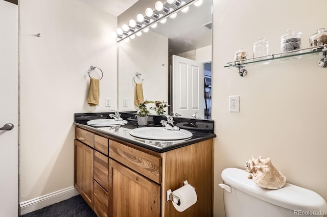 1950 N Logan St Unit 108, Denver, CO 80203 - full bathroom with toilet and double vanity
