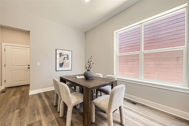 858 Promenade Dr, Superior, CO 80027 - dining space with baseboards and wood finished floors