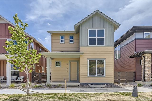 858 Promenade Dr, Superior, CO 80027 - view of front facade featuring board and batten siding and a patio