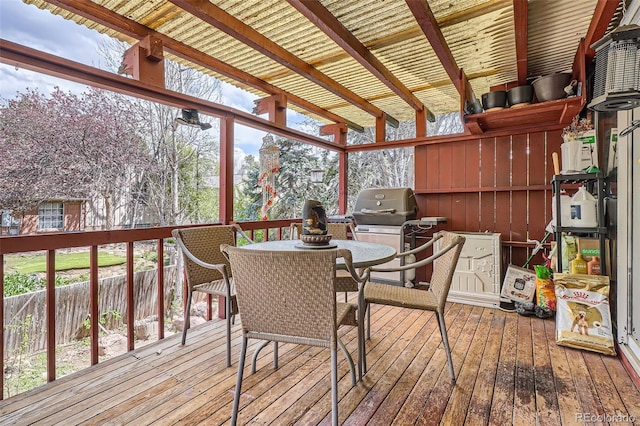 view of sunroom / solarium