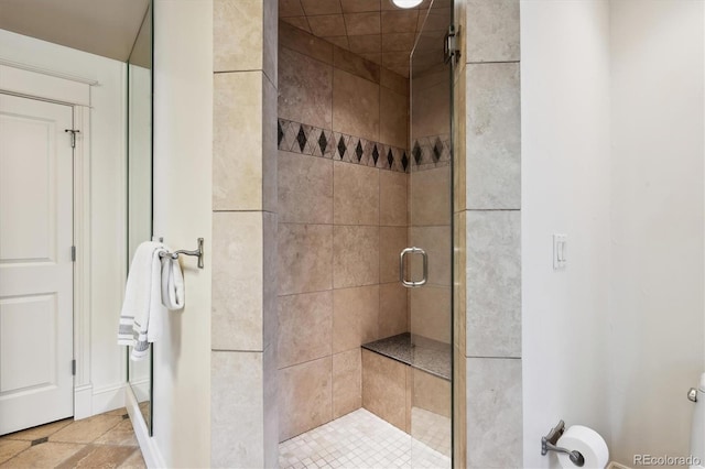 full bath featuring a stall shower