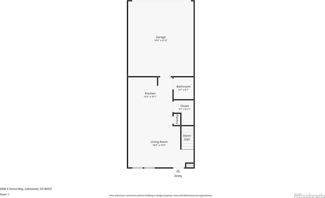 2036 S Vance Way, Lakewood, CO 80227 - home floor plan