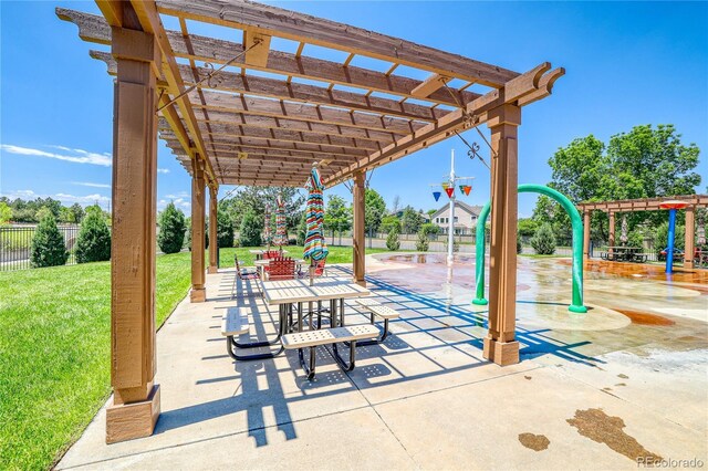 23070 York Ave, Parker, CO 80138 - view of patio featuring a pergola