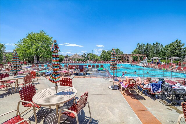 23070 York Ave, Parker, CO 80138 - community pool featuring a patio area