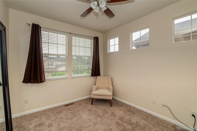 23070 York Ave, Parker, CO 80138 - unfurnished room featuring baseboards, carpet floors, and ceiling fan