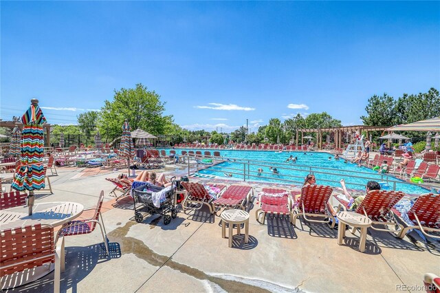 23070 York Ave, Parker, CO 80138 - community pool with a patio