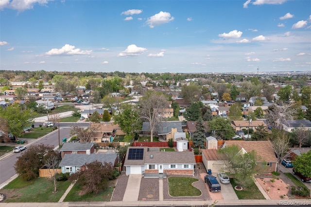 aerial perspective of suburban area
