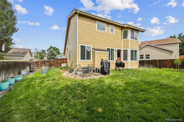 10530 Mount Columbia Pl, Parker, CO 80138 - back of property featuring a fenced backyard