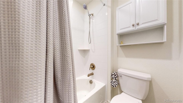 14074 Jackson St, Thornton, CO 80602 - full bathroom featuring shower / bath combo with shower curtain and toilet