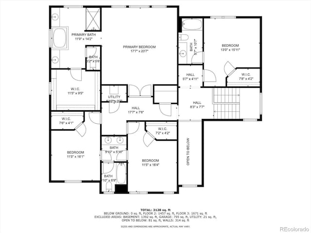 6692 S Robertsdale Way, Aurora, CO 80016 - view of property floor plan