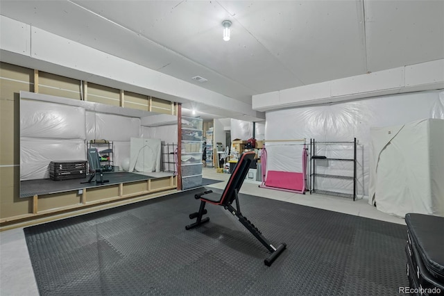 view of exercise room