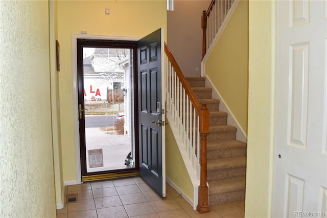 view of tiled entryway