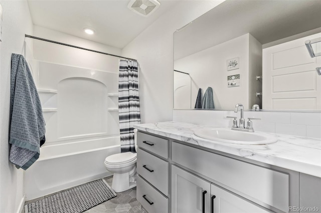 515 Bridger Ave, Fort Lupton, CO 80621 - full bath featuring toilet, shower / bath combo, and vanity