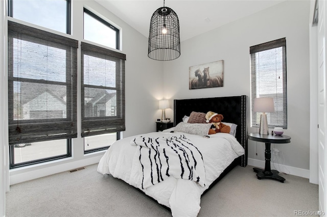 bedroom featuring carpet flooring