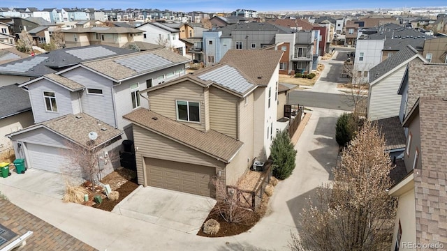birds eye view of property featuring a residential view