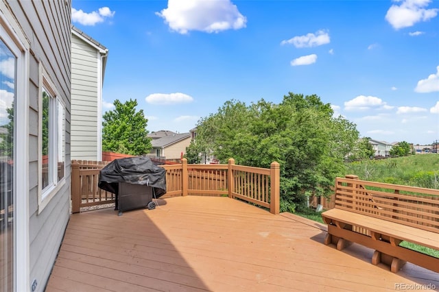 19463 E Hollow Creek Dr, Parker, CO 80134 - wooden deck with grilling area