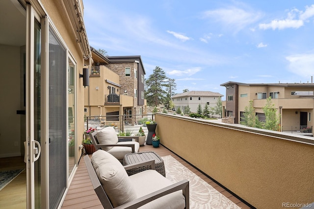 766 Dreamcatcher Ln, Evergreen, CO 80439 - balcony featuring a residential view